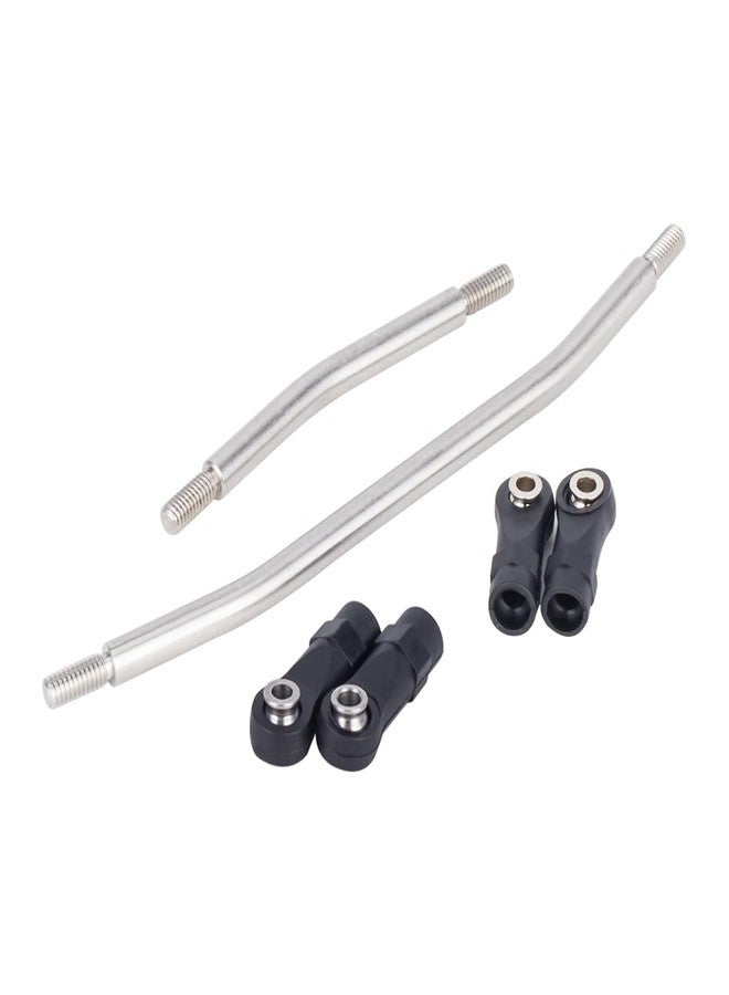 VNUHV 10Pcs Stainless Steel Linkage Chassis Link Rod 324mm Wheelbase for 1/10 SCX10 TRX4 RC Crawler Upgrade Part - Image 3